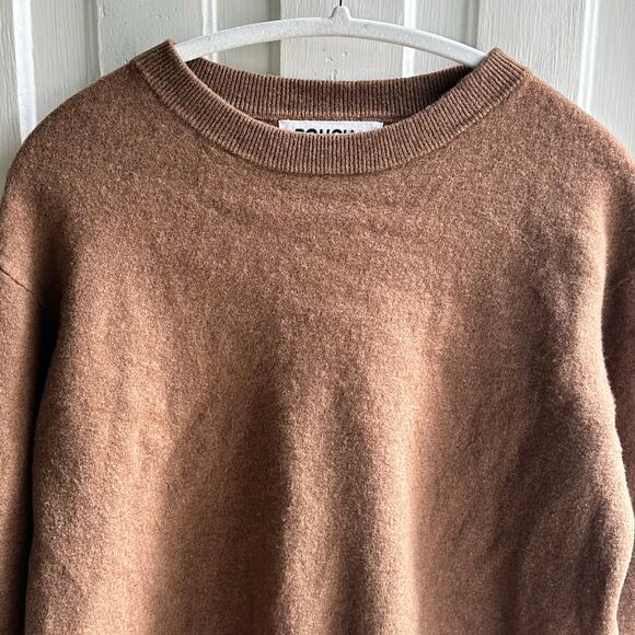 Roucha Tacer Brushed Wool Long Sleeve Sweater Camel - Picture 3 of 8